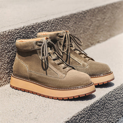 Botas Plataforma de Cuero Genuino Estilo Retro Británico - Image 5