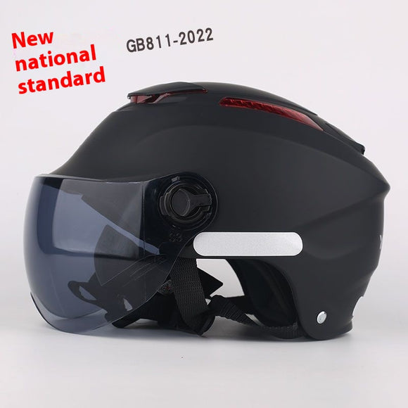 Casco Motocicleta Medio Casco Protección Solar Todo Clima