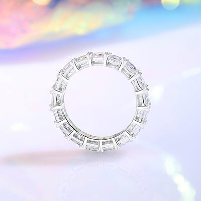 Anillo de Diamantes Cuadrado Pavé en Plata 925 para Mujer - Image 10