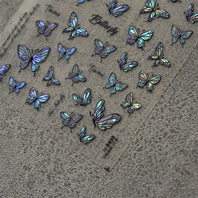 Stickers de Uñas 5D con Mariposas en Relieve - Adhesivos Impermeables y Duraderos - Image 3