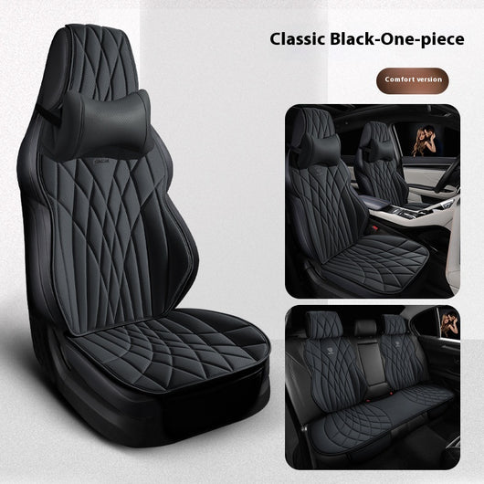 Funda de Asientos de Cuero Premium para Auto - Juego Completo 5 Plazas - Image 20