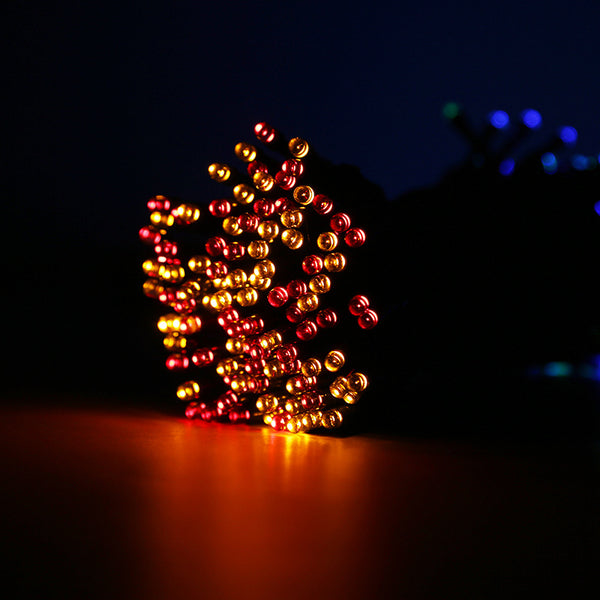 Guirnalda Solar LED Multicolor Impermeable para Exterior