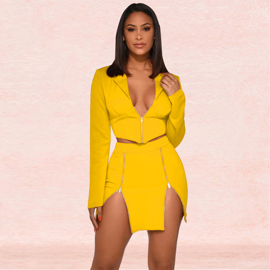 Traje Ejecutivo Escotado para Mujer - Diseño Europeo - Image 6