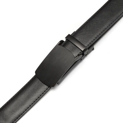 Cinturón de Cuero Doble Capa con Hebilla Automática para Hombre - Image 10