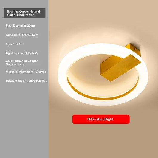 Lámpara de Techo LED Minimalista Nórdica para Recibidor y Entrada - Image 14