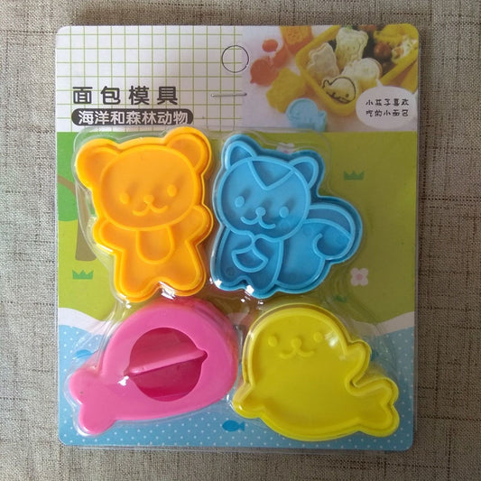 Molde para Galletas Infantil Ardilla y Osito - Kit Completo de Repostería
