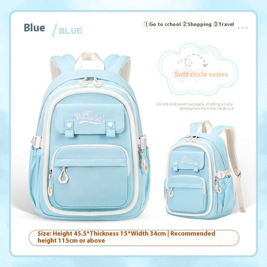 Mochila Escolar Impermeable de Gran Capacidad y Múltiples Compartimentos para Niñas - Image 8