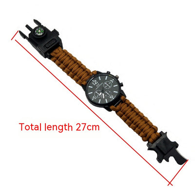 Reloj de Supervivencia Multifuncional LED Impermeable con Cordón Paracaídas - Image 3