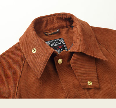 Abrigo Trench Vintage en Pana Estilo Maillard - Image 15