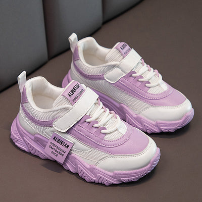 Zapatos Deportivos Casuales Morados con Malla Transpirable y Velcro - Image 12