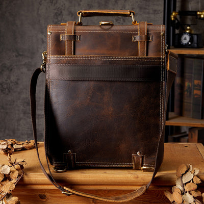 Mochila de Cuero Genuino Premium - Estilo Casual Resistente - Image 3