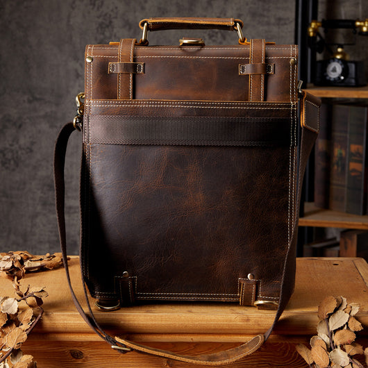 Mochila de Cuero Genuino Premium - Estilo Casual Resistente - Image 3