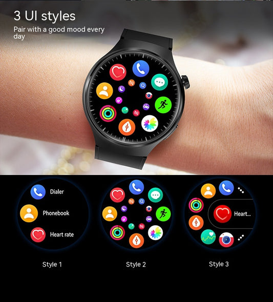 Reloj Inteligente Deportivo con Monitoreo de Salud y Llamadas Bluetooth