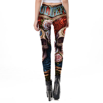Leggings para Mujer con Estampado de Calaveras para Halloween - Image 9