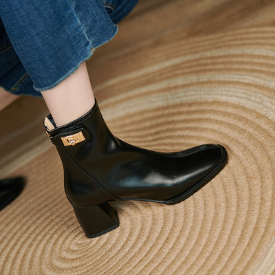 Botines de Tacón Alto para Mujer con Cierre Trasero - Image 7