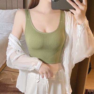 Camisola Femenina con Realce Integrado y Espalda Descubierta - Image 12