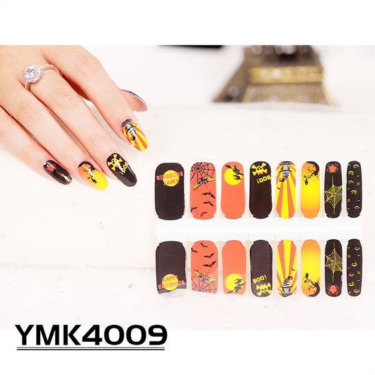 Pegatinas de Uñas Temática Halloween - Calaveras, Hojas de Otoño y Calabazas - Image 10