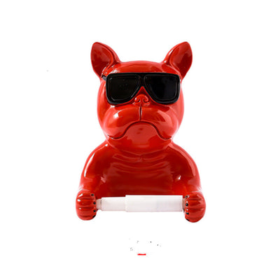 Dispensador de Papel Higiénico con Estatua Decorativa de Animal