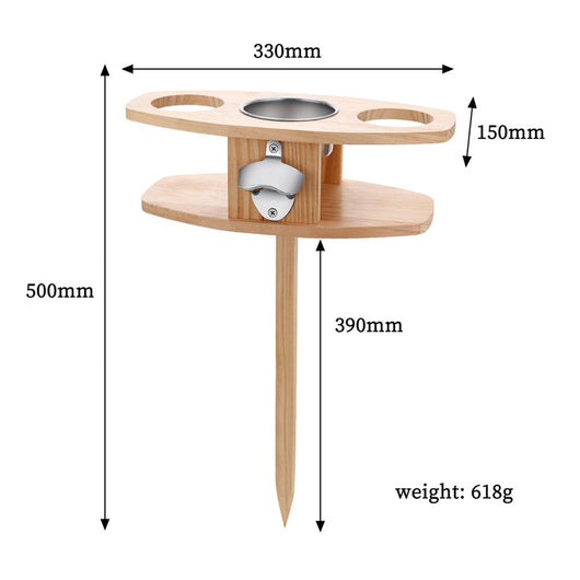 Soporte Portátil para Copas de Vino en Bambú - Diseño Desmontable - Image 3