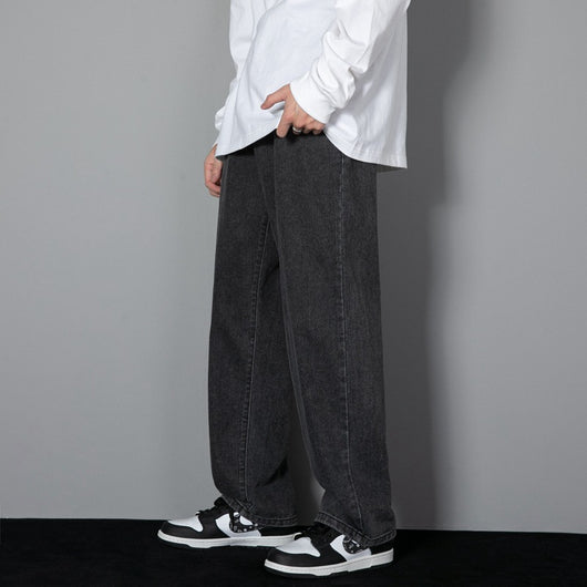 Pantalones Vaqueros Rectos Estilo Hong Kong con Efecto Adelgazante para Hombre - Image 6
