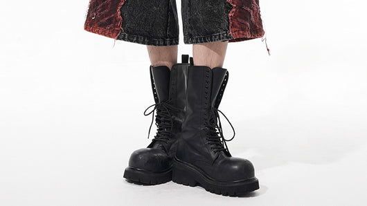 Pantalones Denim Cropped con Costuras Desgastadas - Image 10