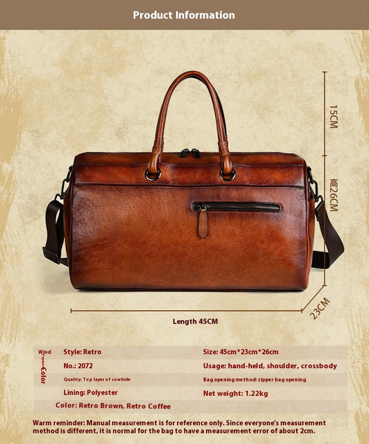 Bolsa de Cuero Premium Hecha a Mano Estilo Retro Gran Capacidad - Image 8
