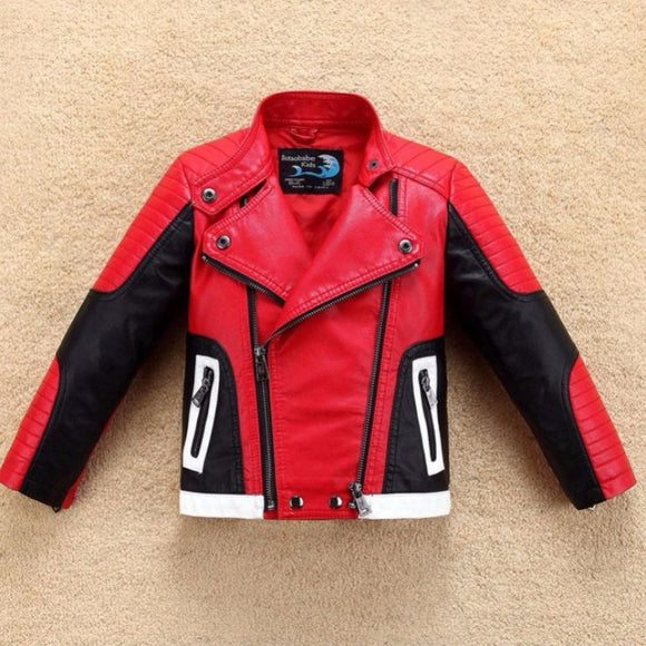 Chaqueta de Cuero Grueso para Niño - Diseño Elegante y Duradero