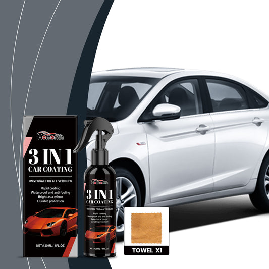 Spray Protector 3 en 1 para Auto - Limpieza, Brillo y Cera