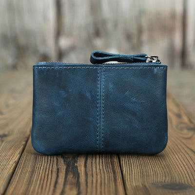 Monedero Compacto de Cuero Crazy Horse Estilo Retro para Hombre - Image 7