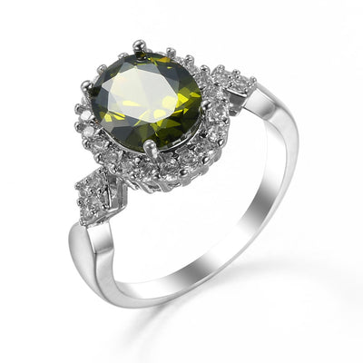 Anillo de Cristal Rojo con Temperamento y Elegancia - Image 13