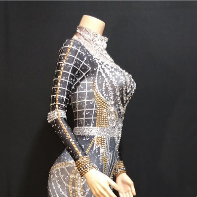 Traje de Pole Dance Acrobático para Mujer en Negro - Image 10