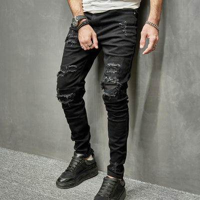Jeans Skinny Elásticos para Hombre en Tono Claro - Image 11
