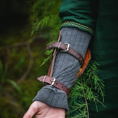 Guantes de Cuero PU Estilo Medieval Renacentista para Muñeca - Image 9