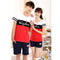 Conjunto Familiar a Juego - Rayas Blanco, Negro y Rojo