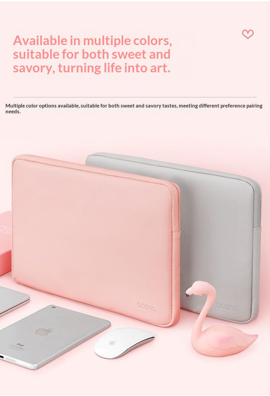 Funda Protectora de Cuero para Laptop con Bolsa Interior - Image 12