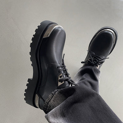 Zapatos Casuales de Cuero Estilo Británico con Suela Reforzada - Image 3