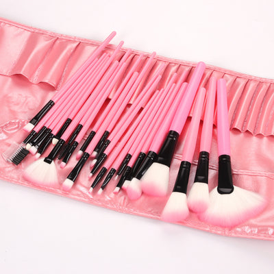 Set de 24 Brochas de Maquillaje Profesional con Mango de Madera Natural - Image 12
