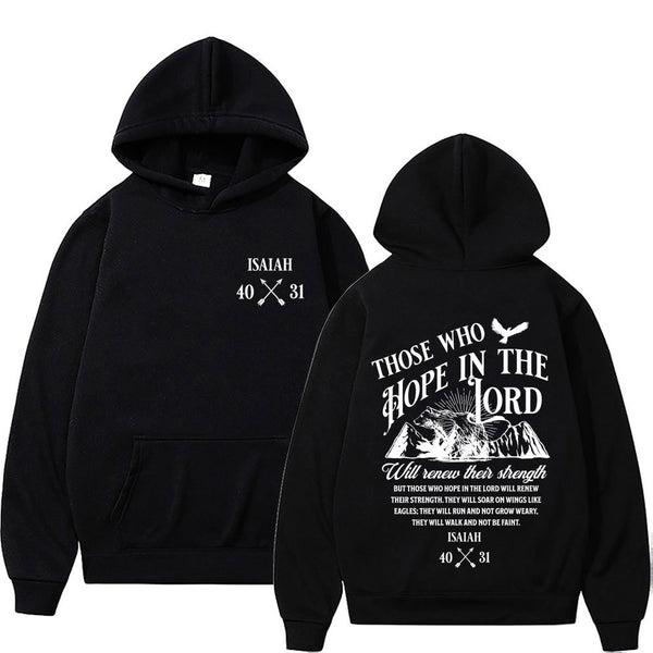 Sudaderas con Estampado de Letras Cristianas Jesús para Hombre y Mujer