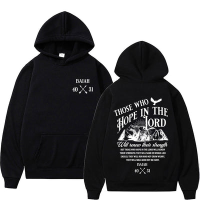 Sudaderas con Estampado de Letras Cristianas Jesús para Hombre y Mujer