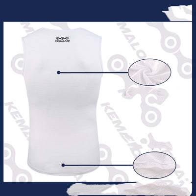 Camiseta Base Transpirable para Ciclismo Hombre Blanco - Image 6