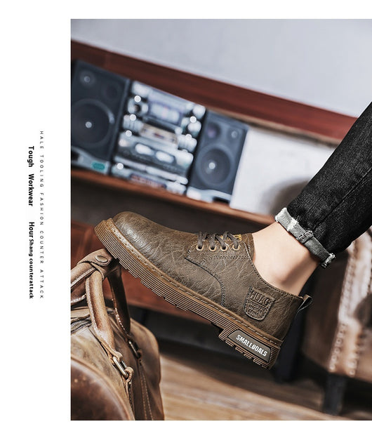 Botas de Cuero para Hombre - Estilo Casual y Trabajo - Image 24