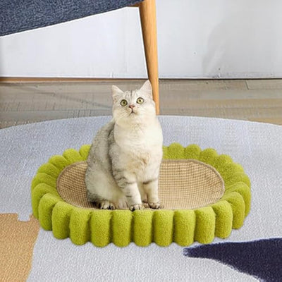 Rascador Ovalado para Gatos con Cuenco - Protector de Muebles y Nido Acogedor - Image 3