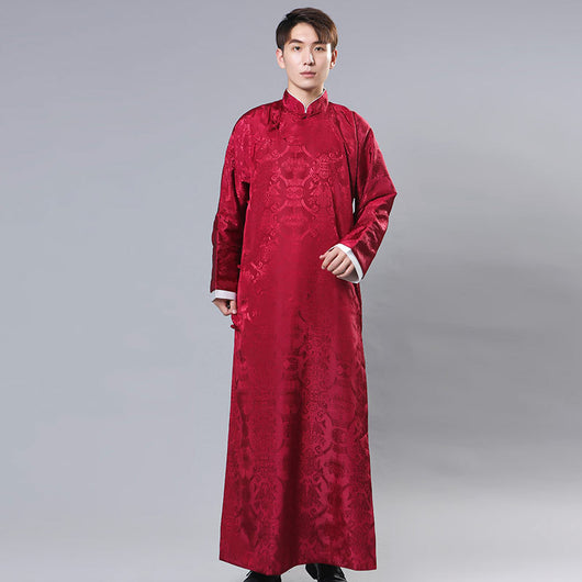 Traje Tang Tradicional Chino para Novios y Padrinos - Bata Estilo República de China - Image 4