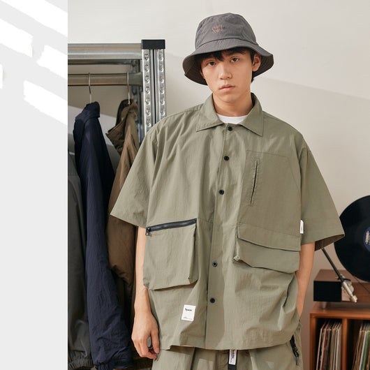 Camisa de Trabajo Impermeable con Múltiples Bolsillos - Estilo Pesca - Image 15