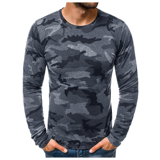 Camiseta Táctica de Cuello Parado en Algodón para Otoño - Image 3