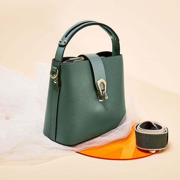 Bolso Mensajero de Cuero Premium para Mujer - Elegancia Minimalista