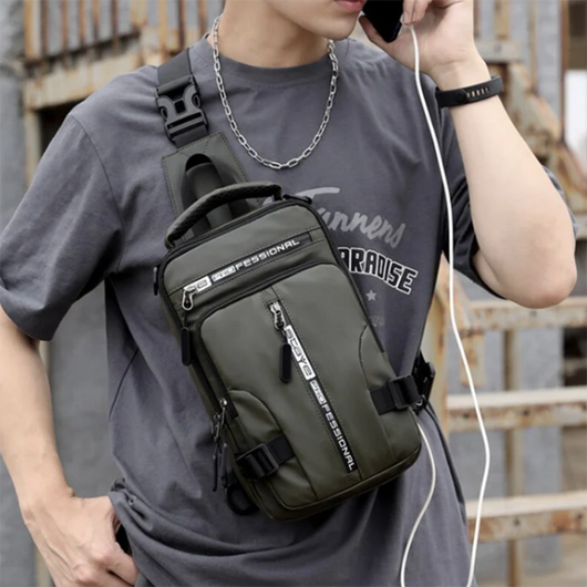 Mochila Cruzada Multifuncional para Hombre - Bolsa Pecho y Hombro - Image 17