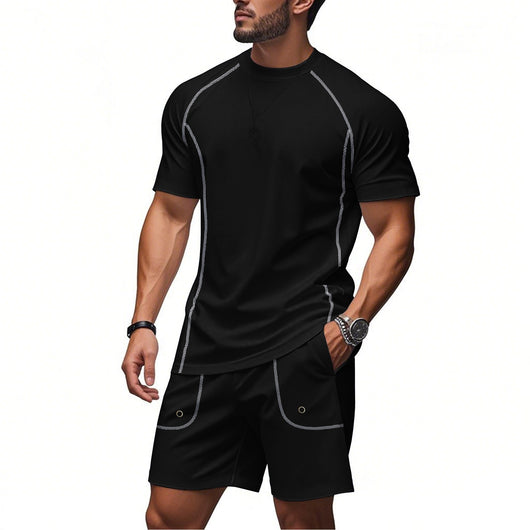 Conjunto Minimalista de Shorts y Playera de Algodón Suelta - Image 4