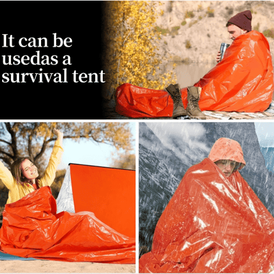 Saco de Emergencia Térmico Portátil - Manta Impermeable y Resistente al Viento para Camping - Image 2