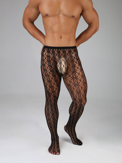 Pantimedias de Encaje Mesh Sexy para Hombre - Tejido Elástico Premium - Image 27